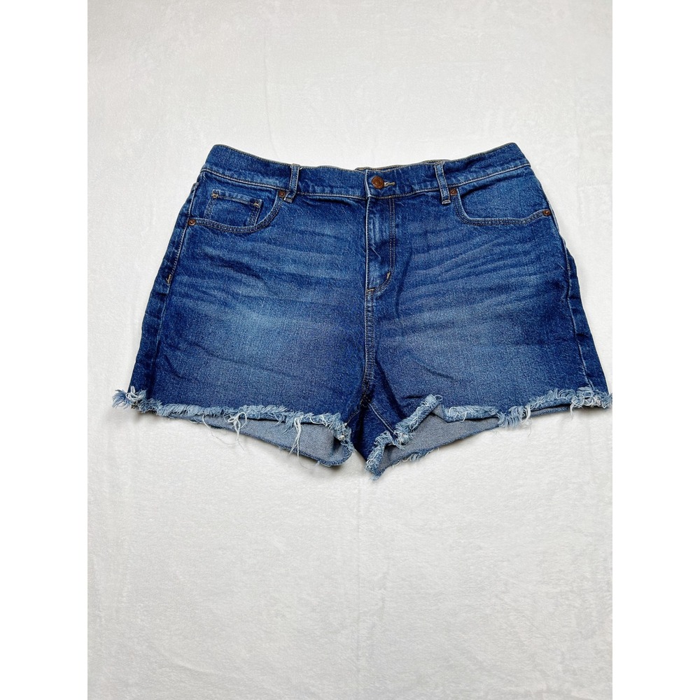 Loft Denim Shorts Frayed Hem 10 Beach Festival Boho